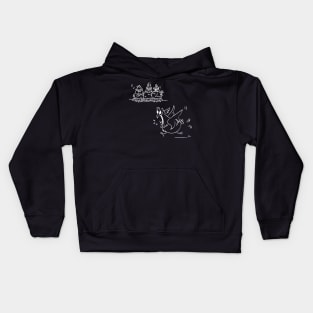 Funny Anxious Chicken Kids Hoodie